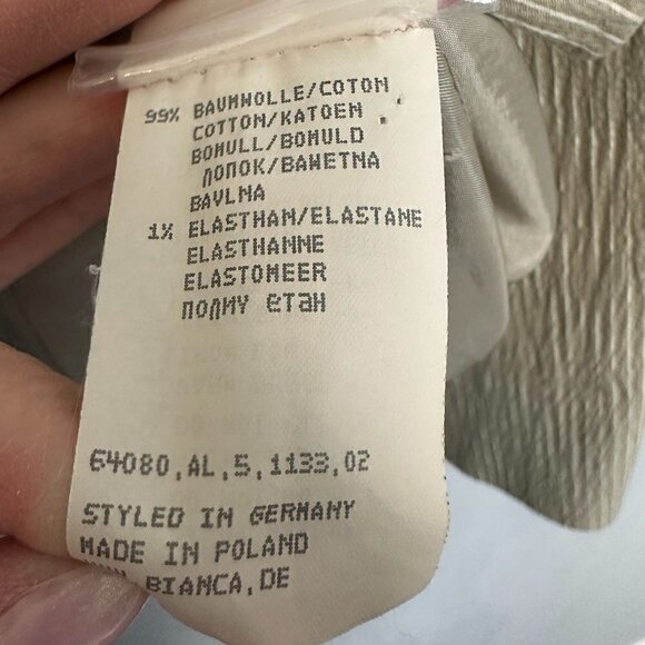 * HOST PICK* EUC - Bianca Blazer, Size 36, Tan/White - Picture 2 of 6